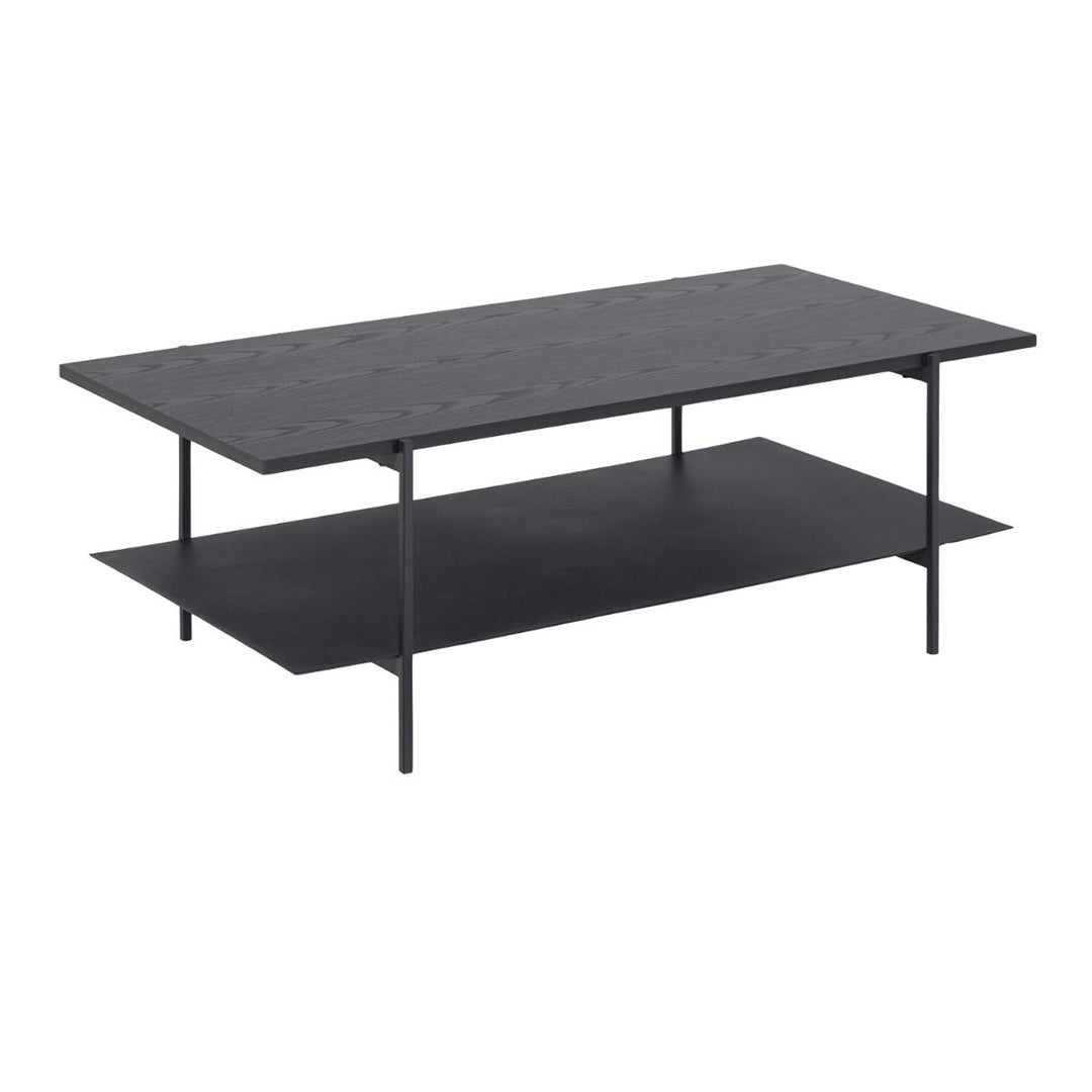 Wooden Coffee Table Rectangular With Undershelf - Angus