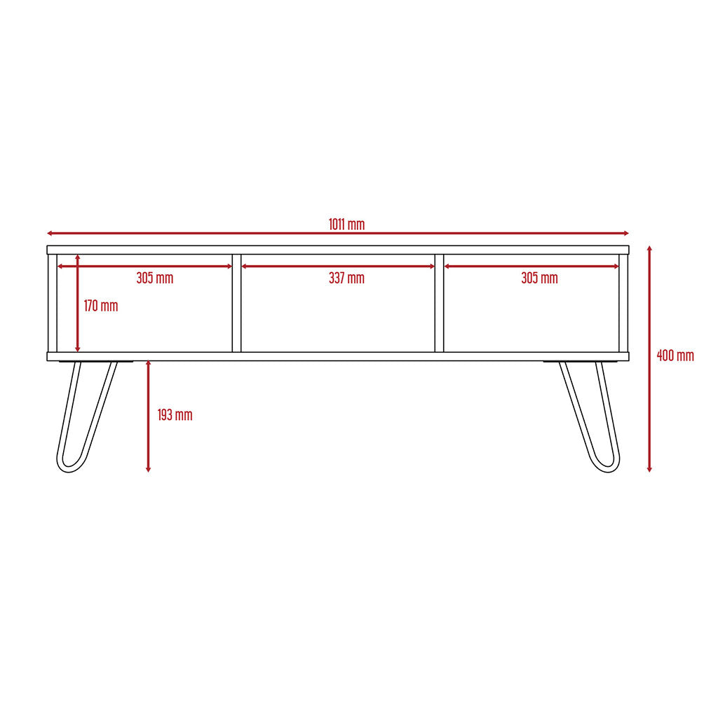 Wooden Coffee Table Rectangular - Vegas