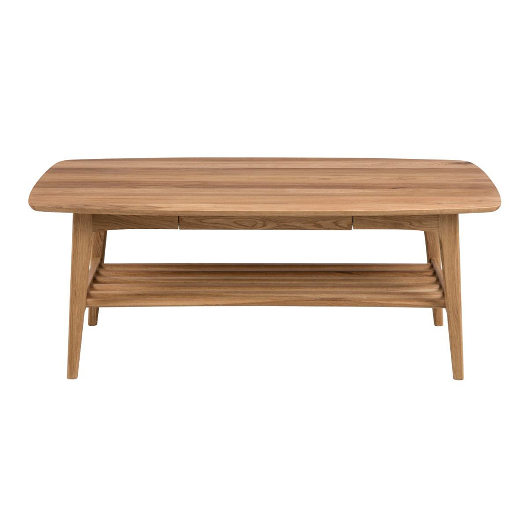 Wooden Coffee Table Rectangular With 1 Drawer - Emma