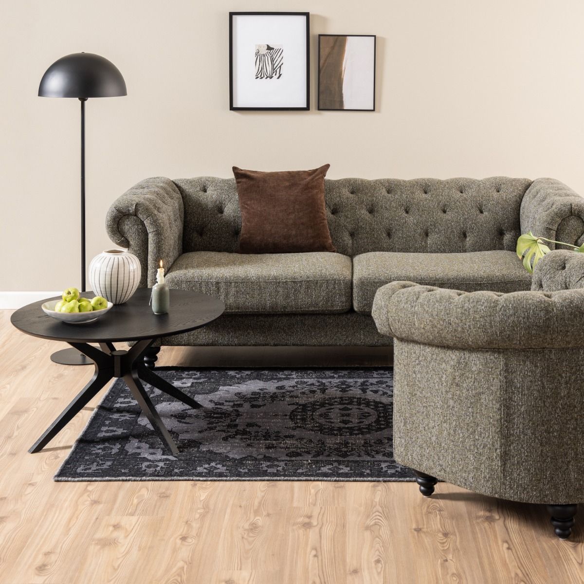 Wooden Coffee Table Round - Duncan