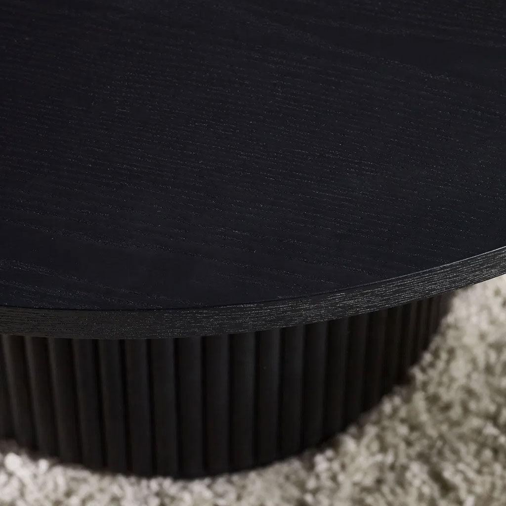 Wooden Coffee Table Round - Louis