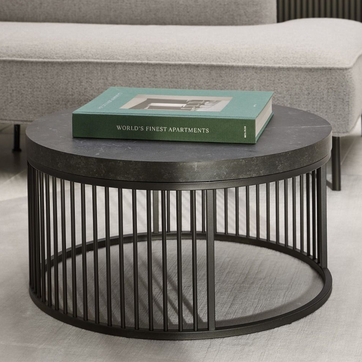 Wooden Coffee Table Round - Strington