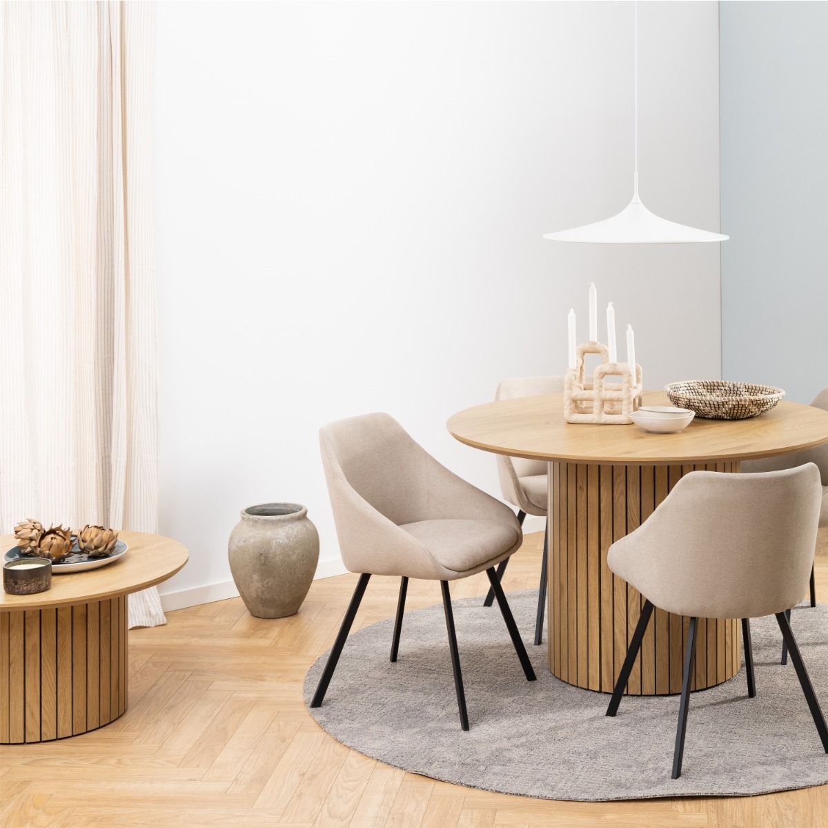 Wooden Coffee Table Round - Yale