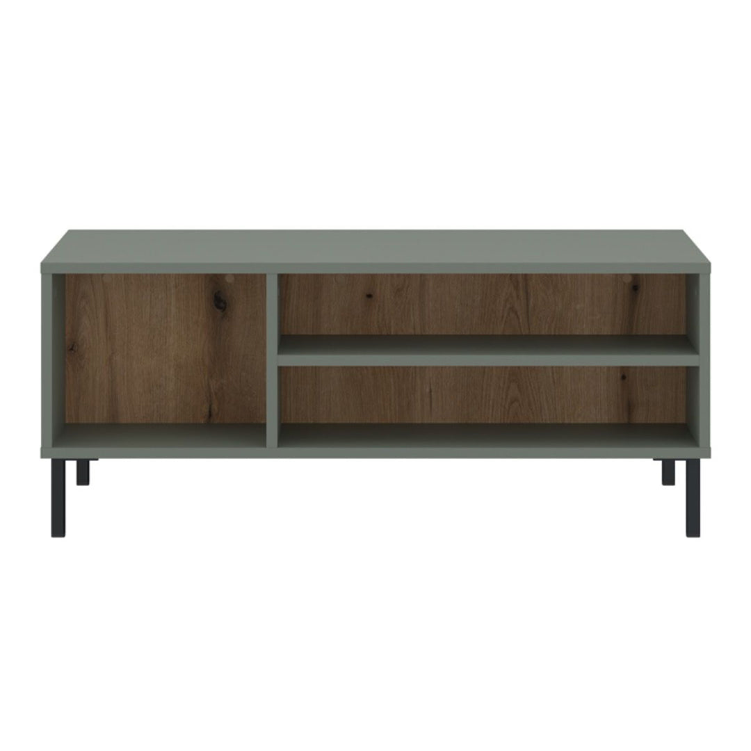 Wooden Coffee Table With Shelves Rectangular - Darwin