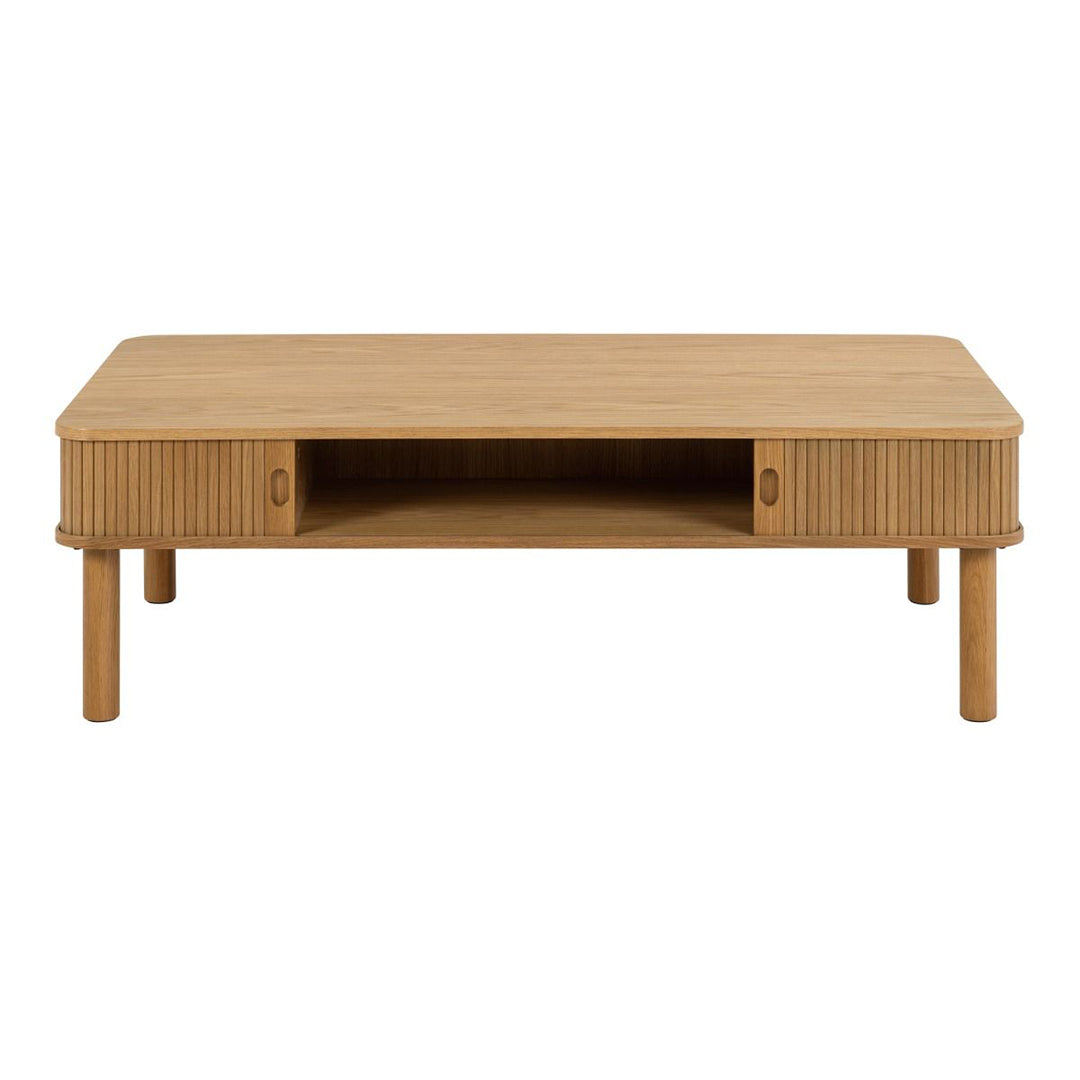 Wooden Coffee Table With Sliding Door - Langley