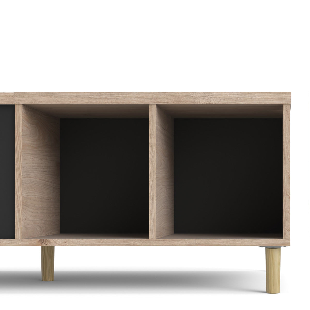 Wooden Coffee Table With Sliding Top in Jackson Hickory Oak - Rome