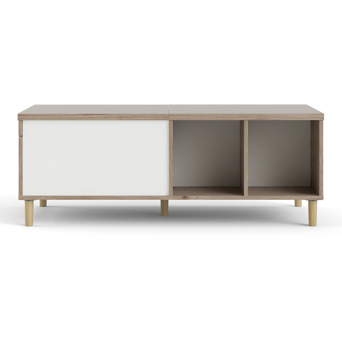 Wooden Coffee Table With Sliding Top in Jackson Hickory Oak - Rome