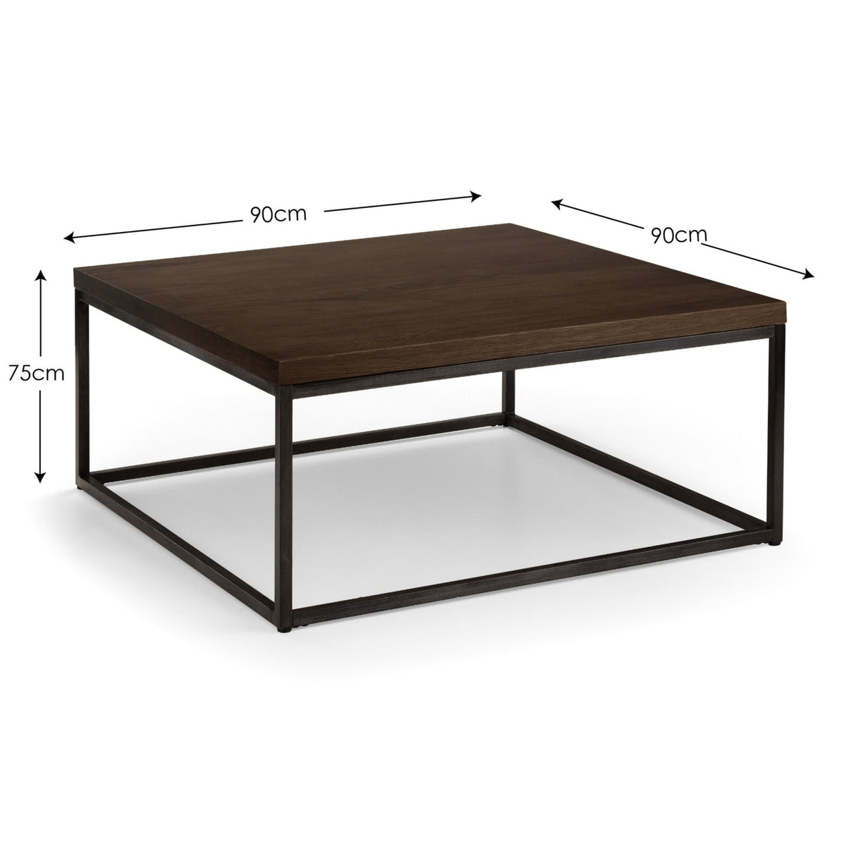Wooden Coffee Table Square - Brooklyn