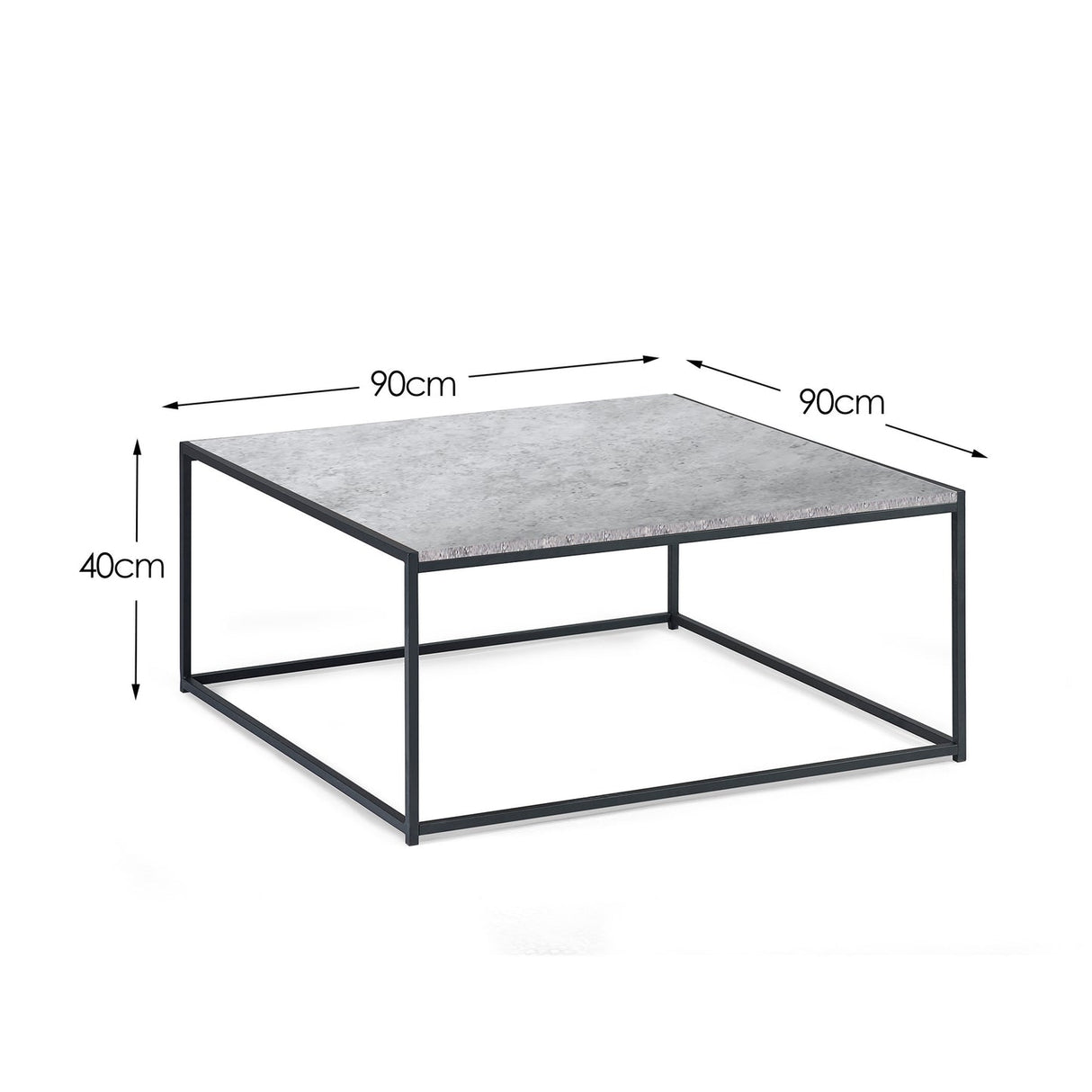 Wooden Coffee Table Square - Staten