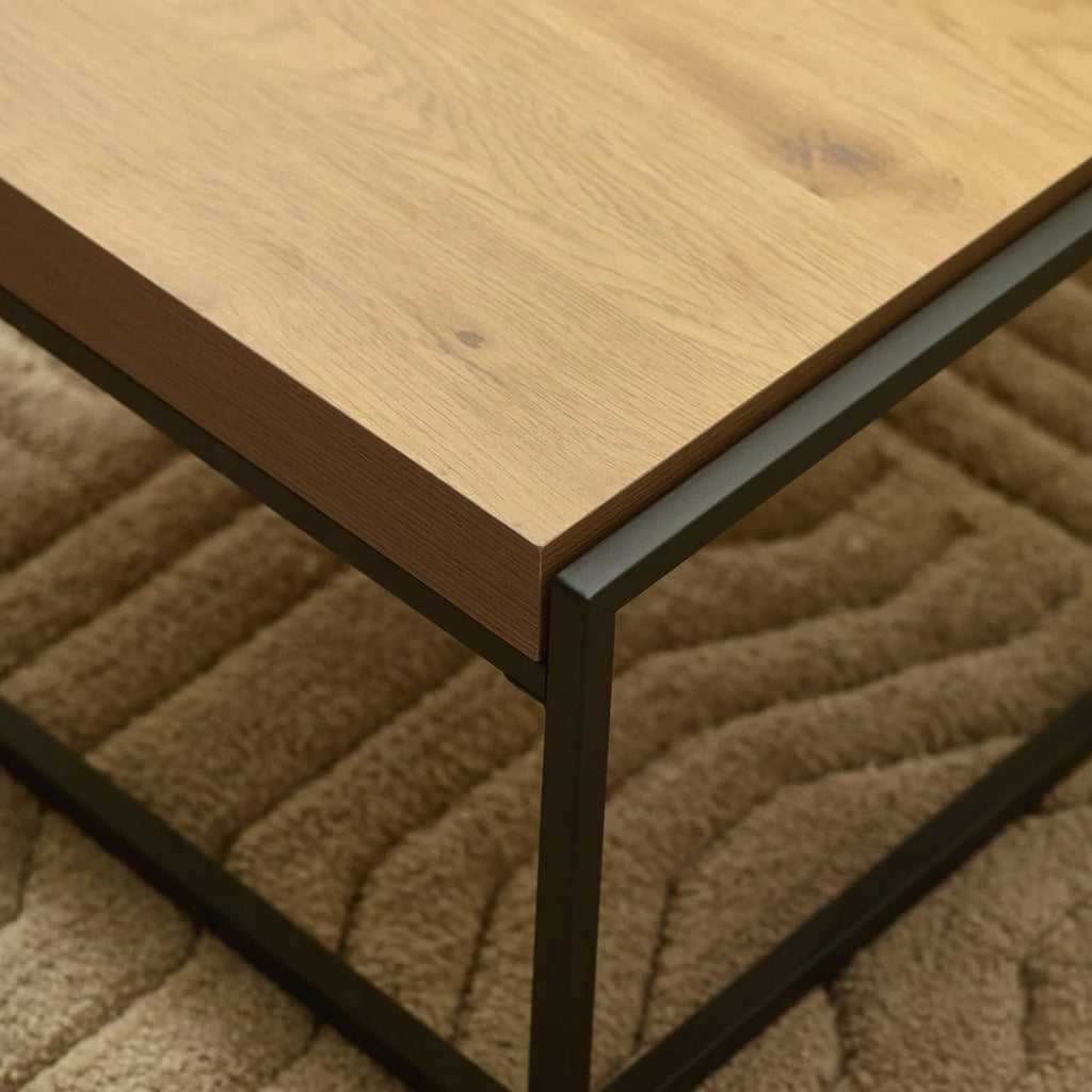 Wooden Coffee Table Square Tray - Ezra