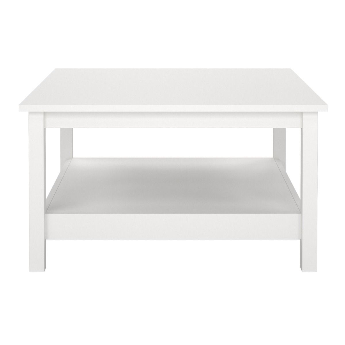 Wooden Coffee Table Square With Under Shelf - Madrid