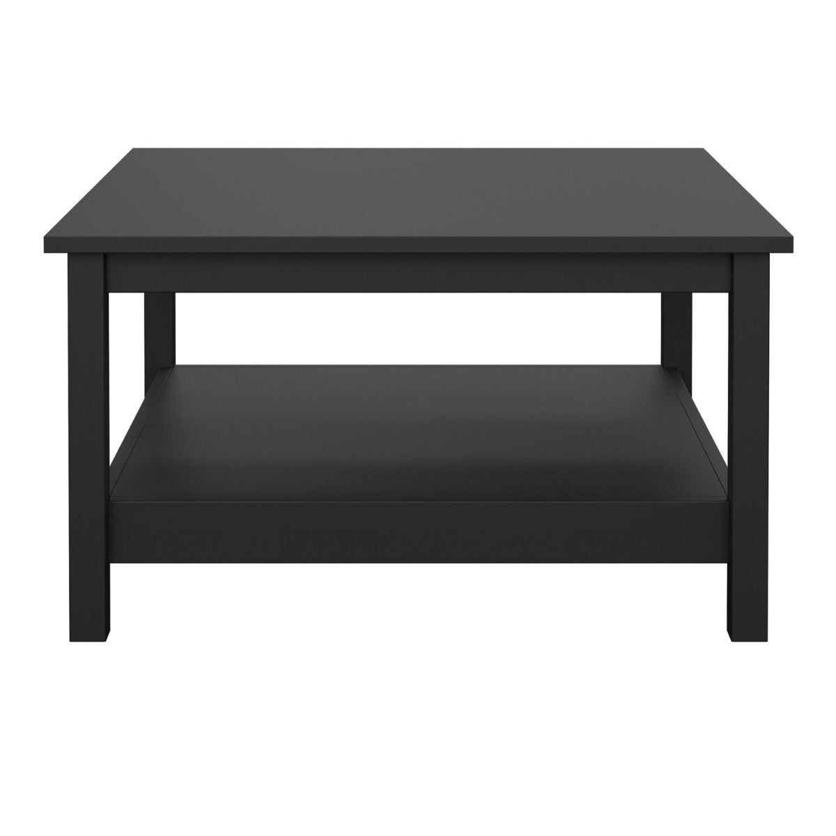 Wooden Coffee Table Square With Under Shelf - Madrid