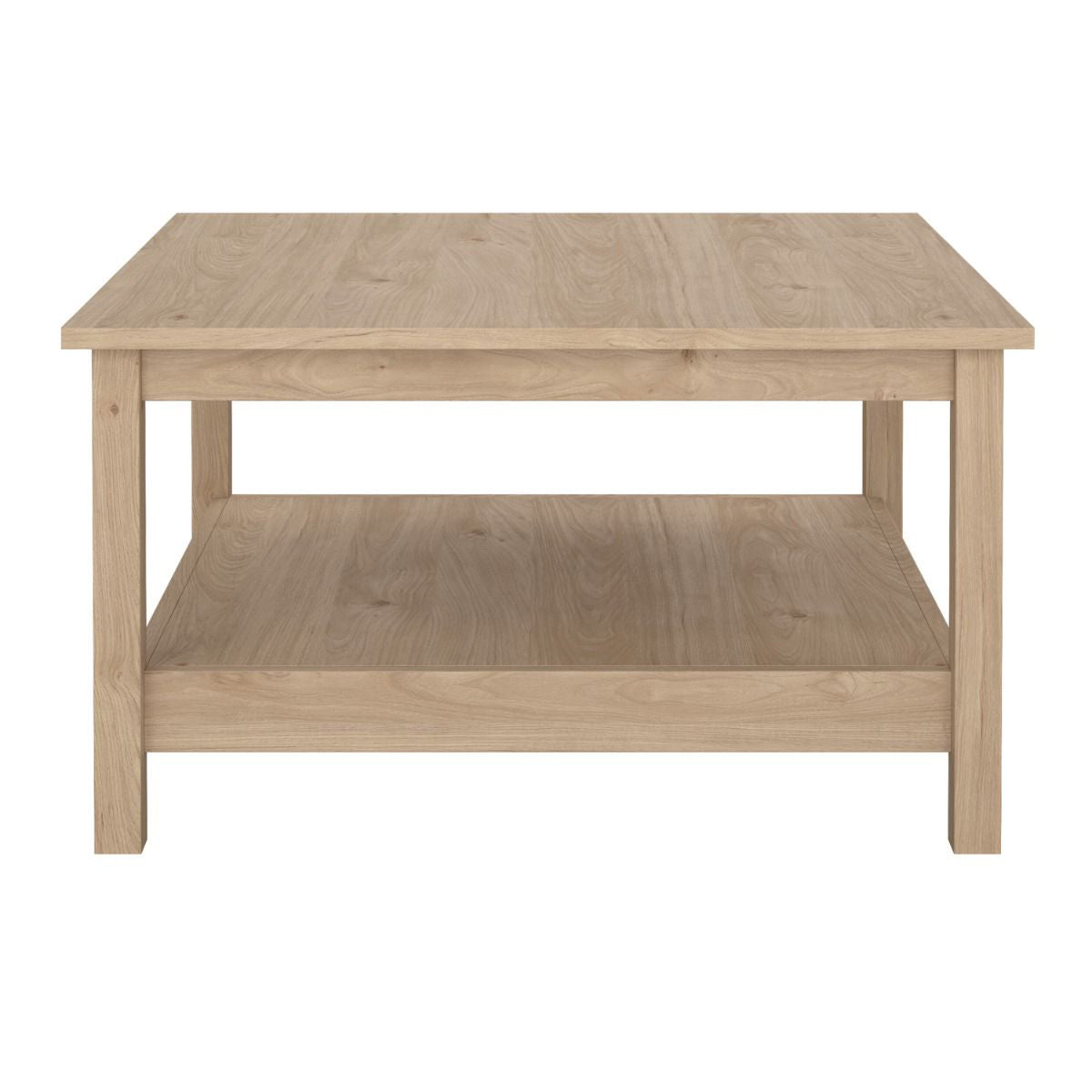 Wooden Coffee Table Square With Under Shelf - Madrid