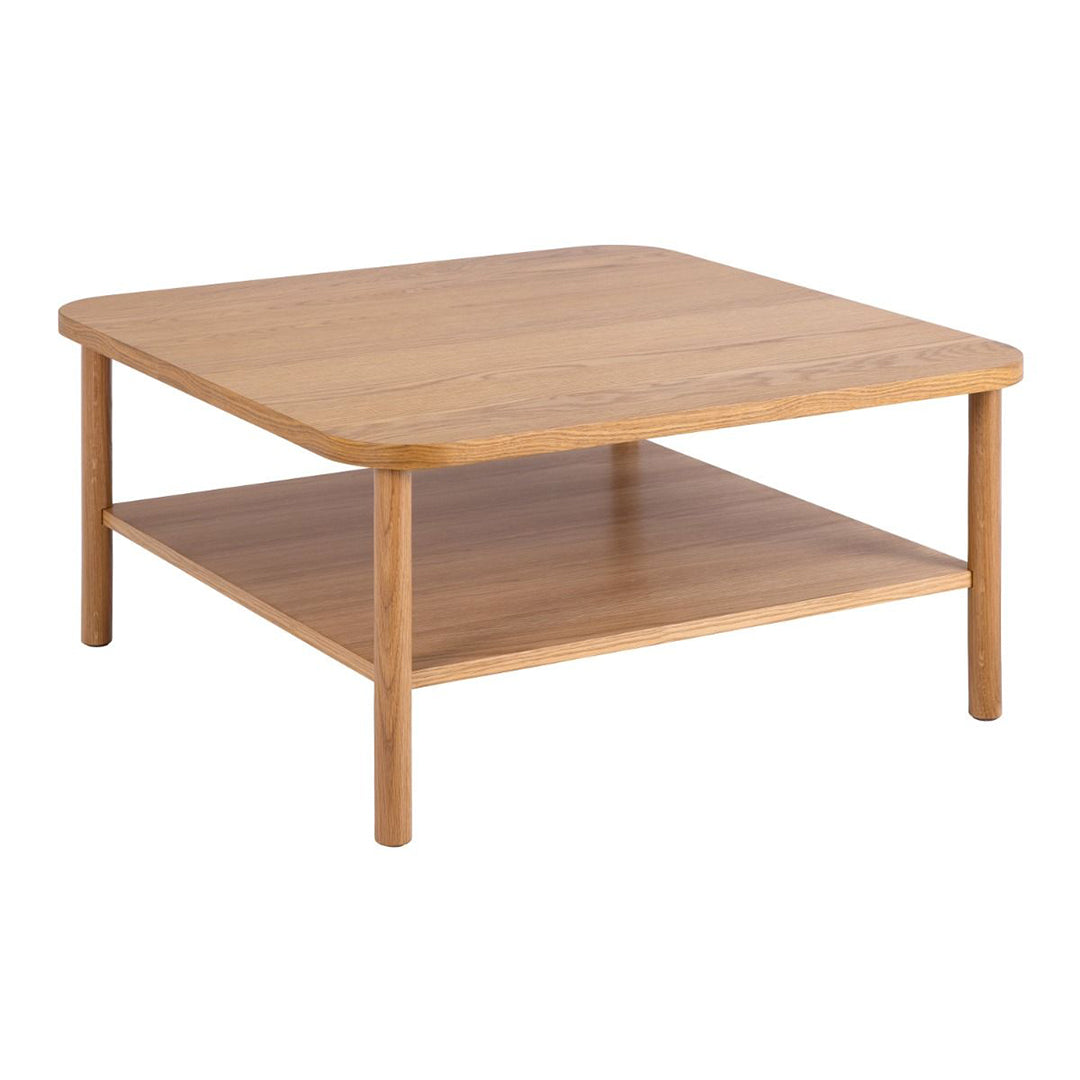 Wooden Coffee Table Square With Undershelf - Banbury