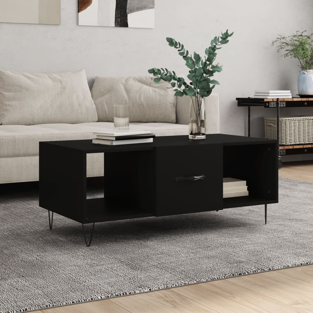 Wooden Coffee Table 102cm Wide With 1 Door - Vantage Home