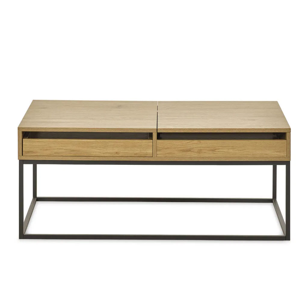 Wooden Coffee Table With 1 Drawer And Storage - Kade