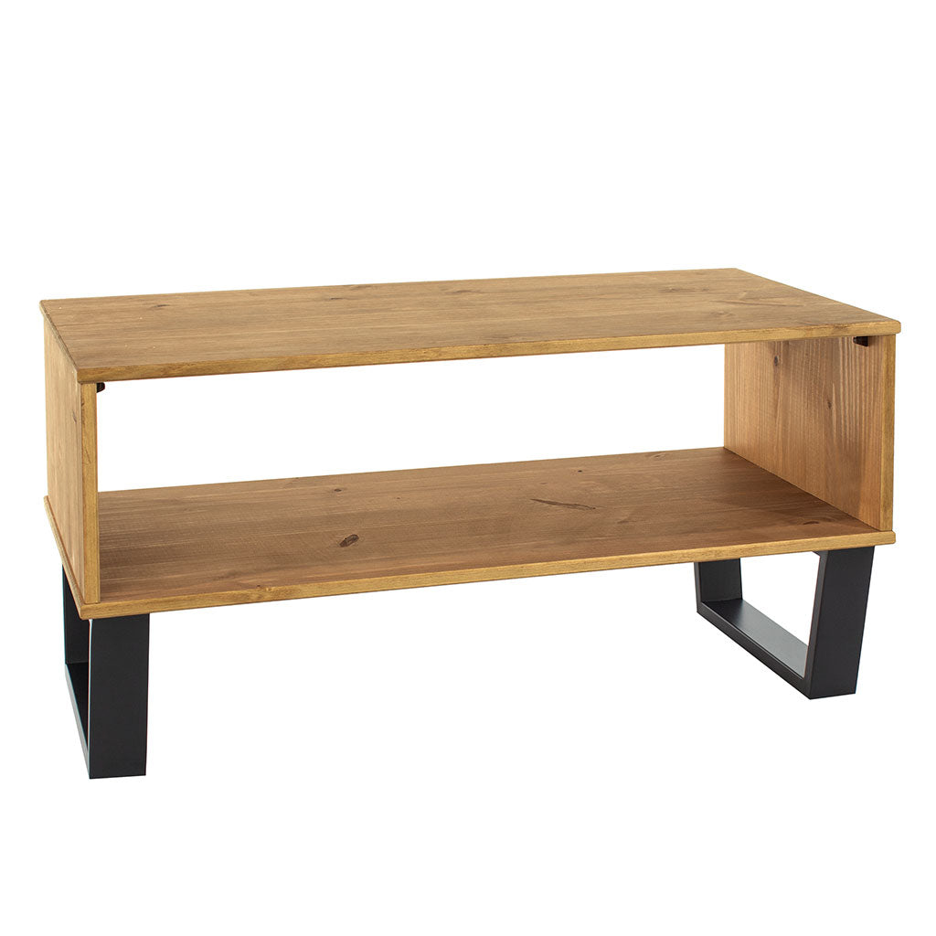 Wooden Coffee Table With 1 Shelf - Texas