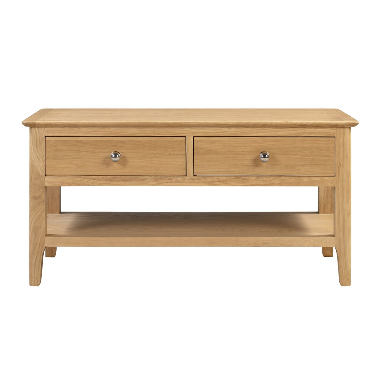 Wooden Coffee Table With 2 Drawers - Cotswold