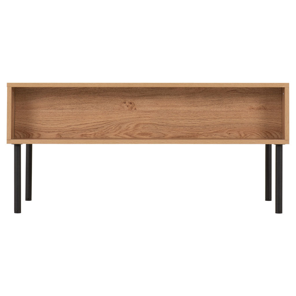 Wooden Coffee Table With 2 Drawers - Leon