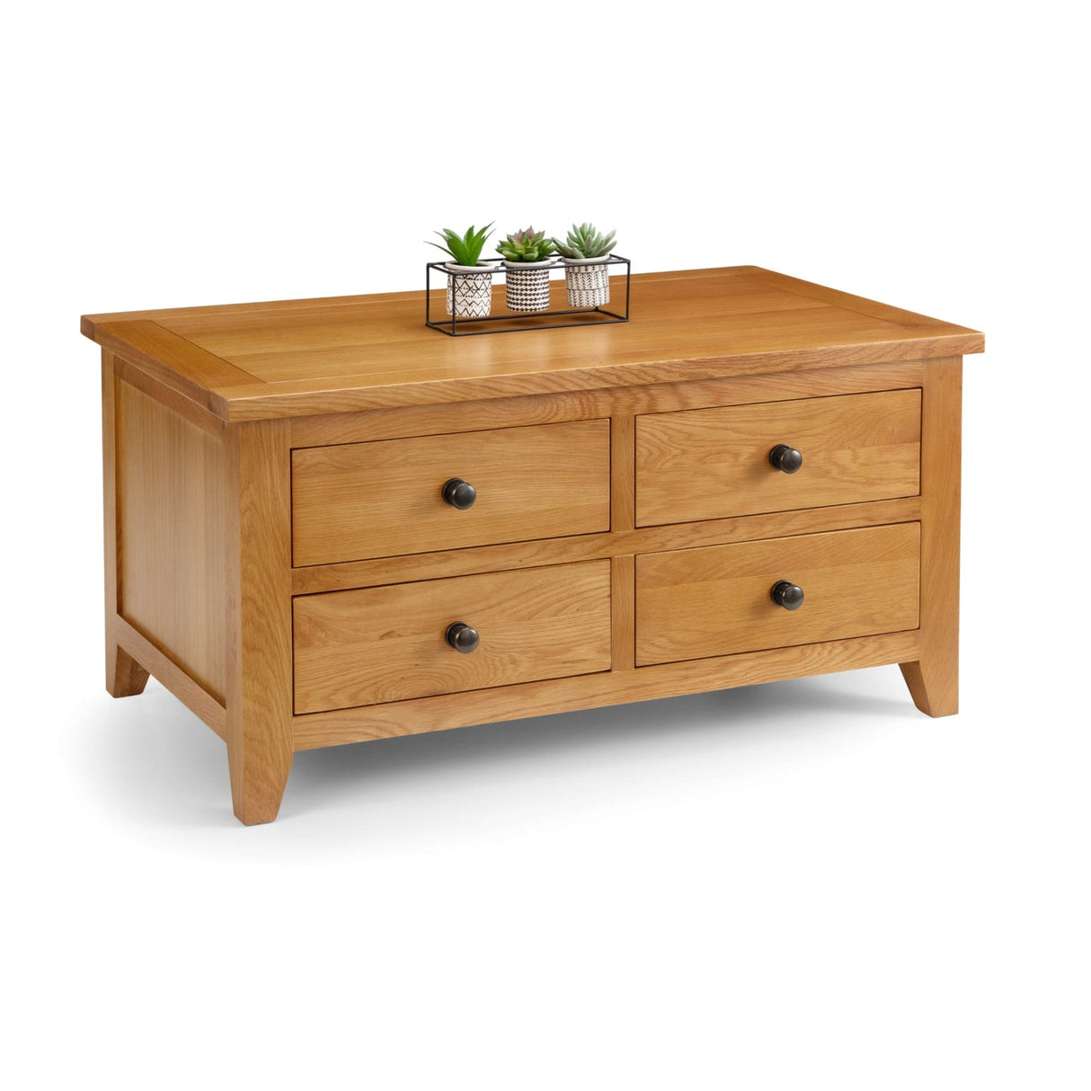 Wooden Coffee Table With 4 Drawers - Astoria