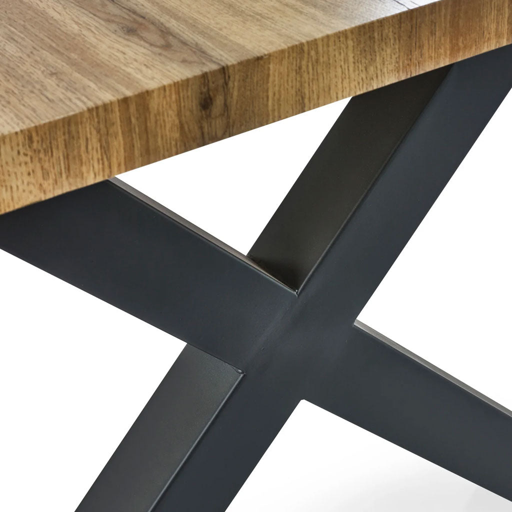 Wooden Coffee Table With Black Legs - Harvey