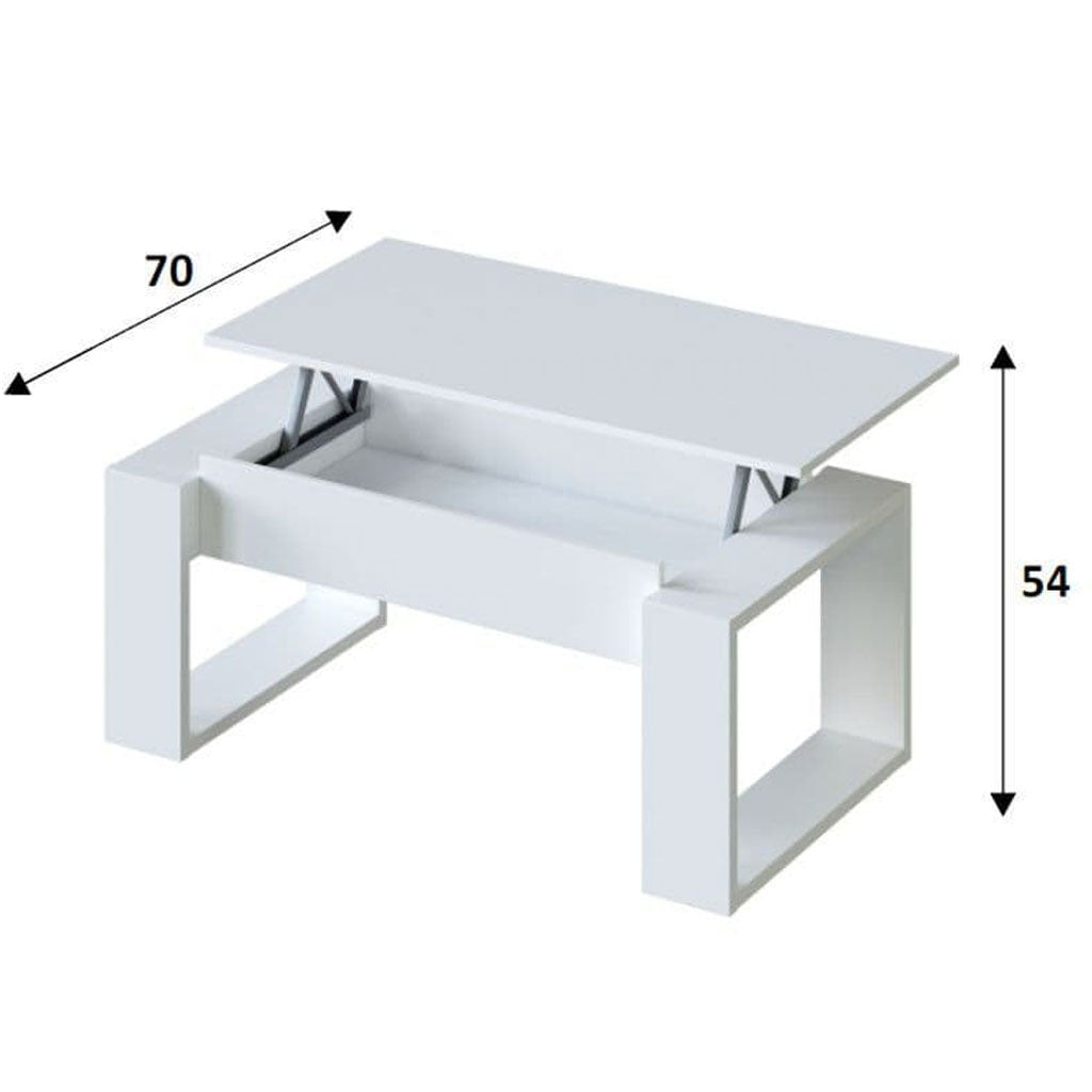 Wooden Coffee Table With Lift up Storage - Felton