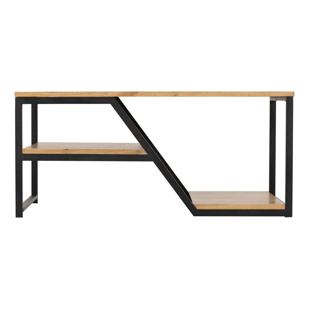 Wooden Coffee Table With Metal Frame - Durham