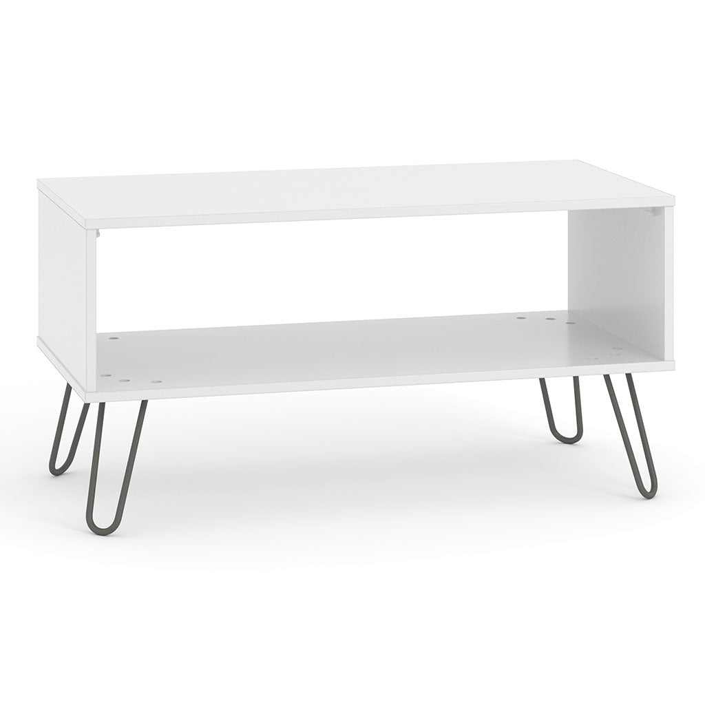 Wooden Coffee Table With Shelf - Augusta