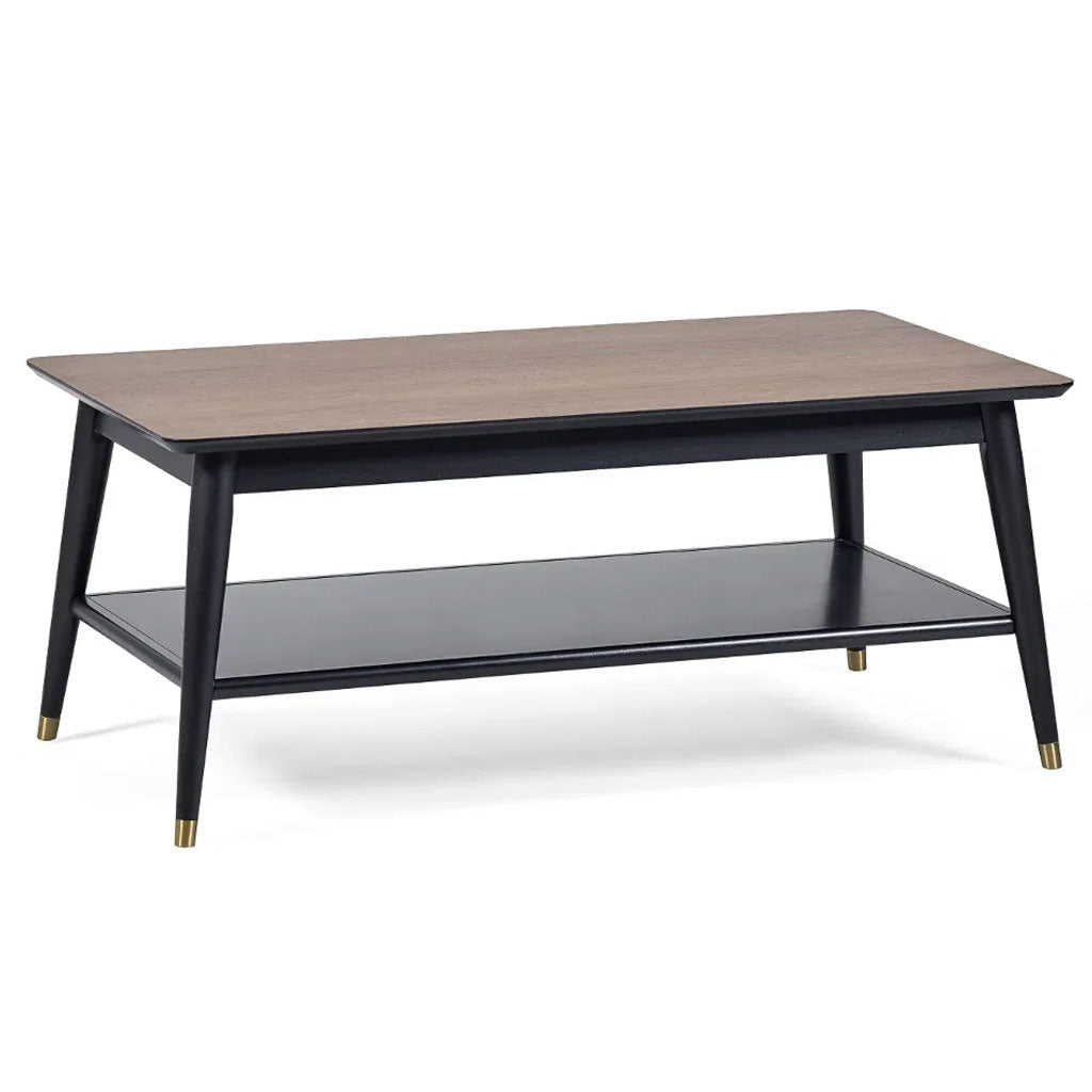 Wooden Coffee Table With Shelf - Findlay