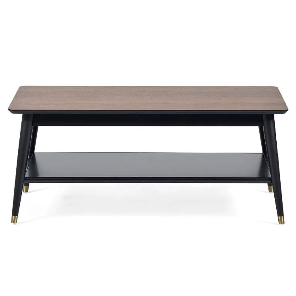 Wooden Coffee Table With Shelf - Findlay