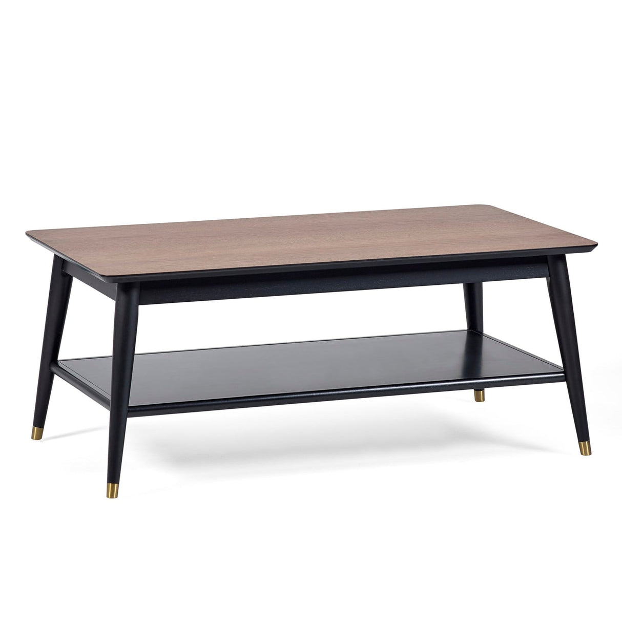 Wooden Coffee Table With Shelf - Findlay