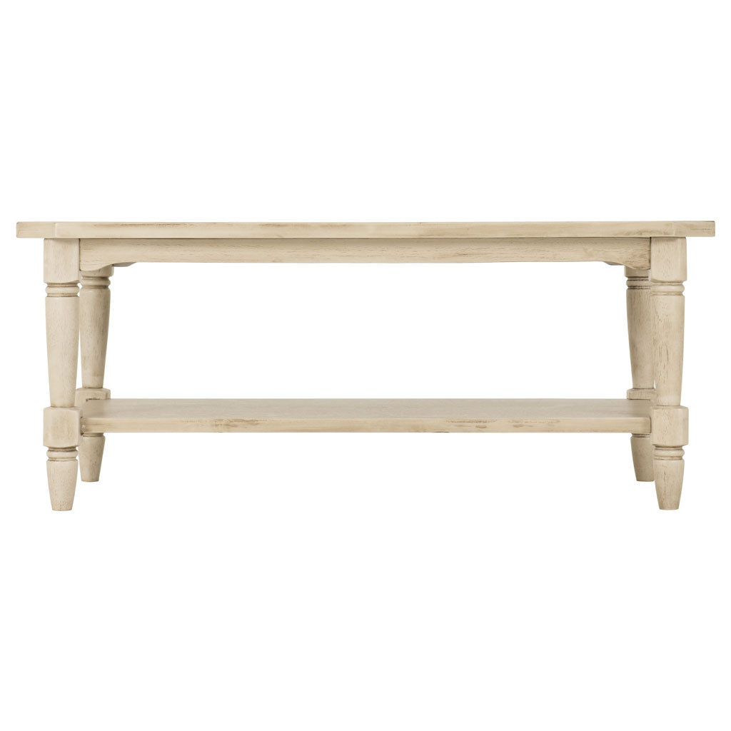 Wooden Coffee Table With Under Shelf - Chantilly