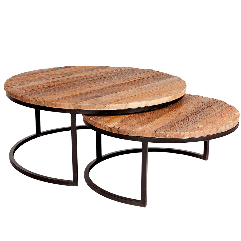 Wooden Coffee Tables in Set Of 2 - Inverley Designs