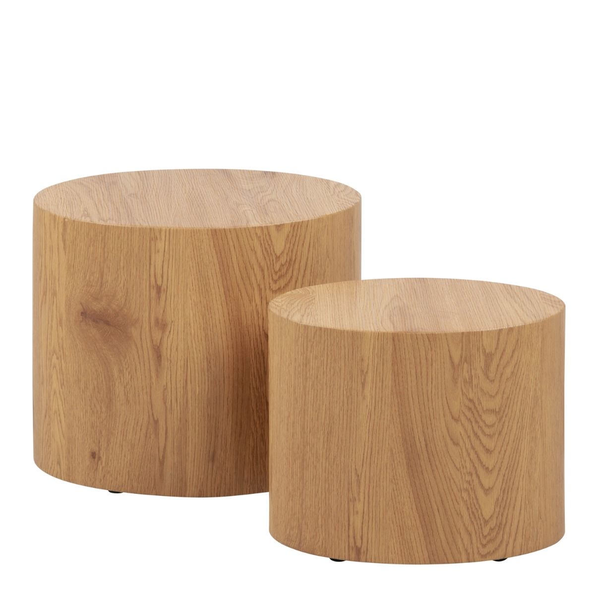 Wooden Coffee Tables in Set Of 2 Oval - Mice