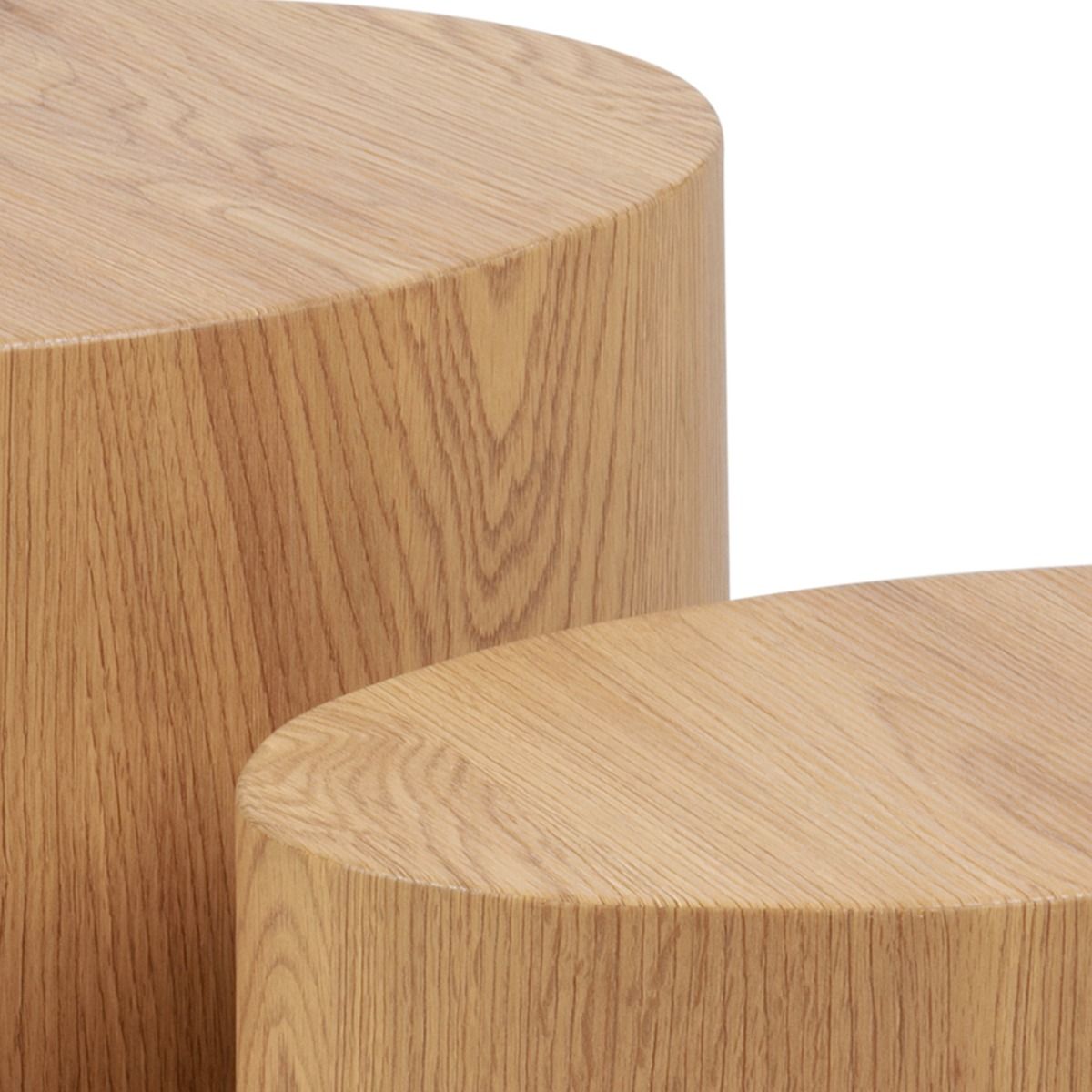 Wooden Coffee Tables in Set Of 2 Oval - Mice