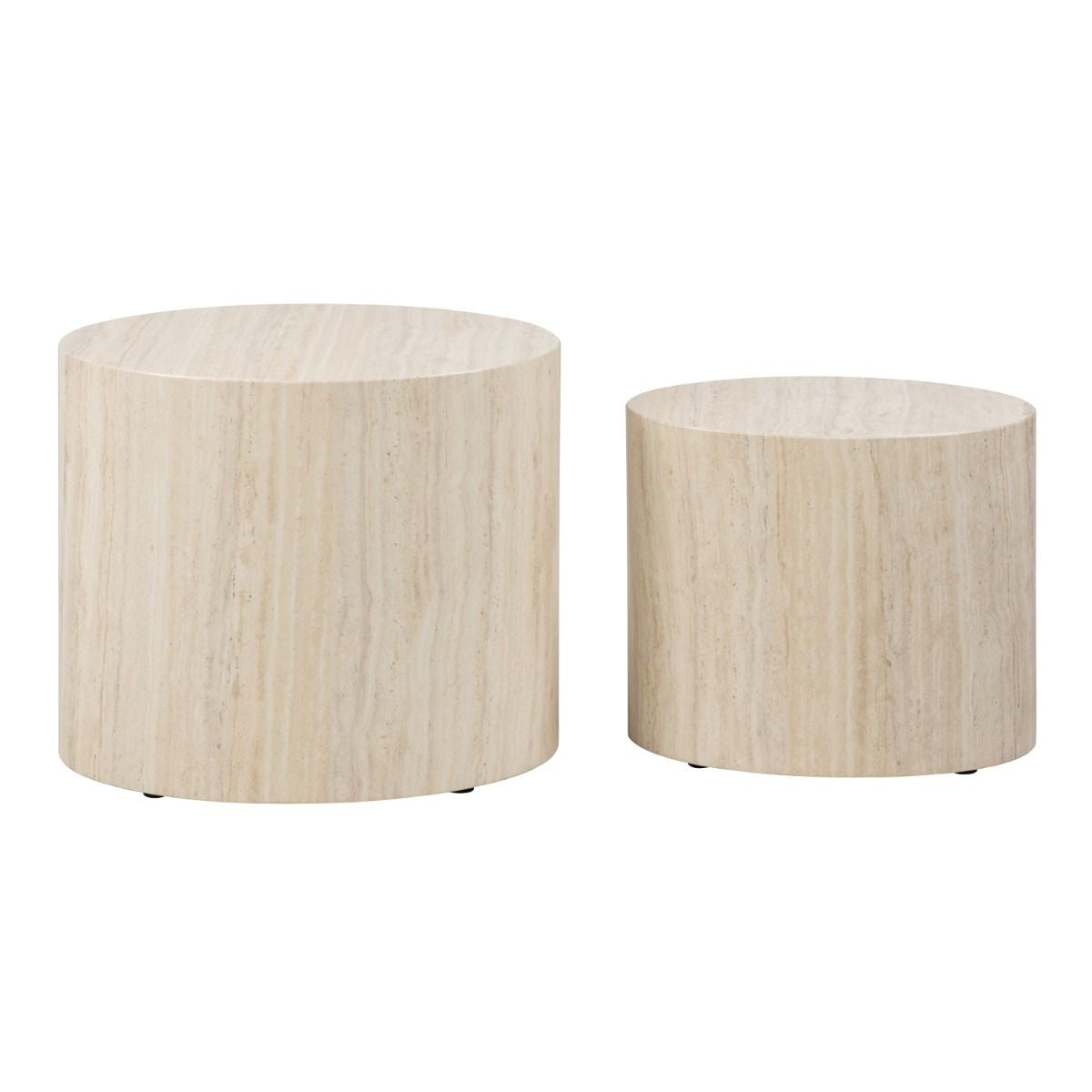 Wooden Coffee Tables in Set Of 2 Oval - Mice