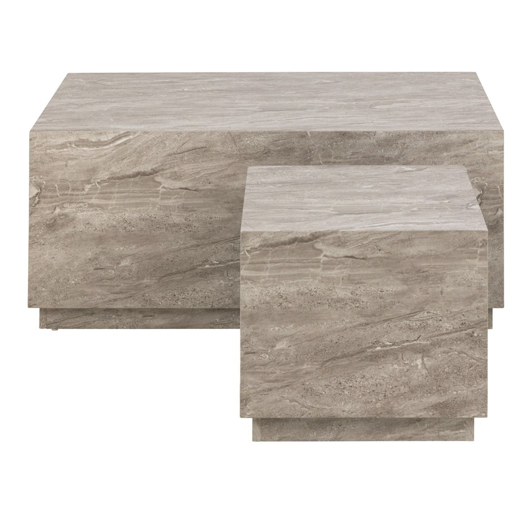 Wooden Coffee Tables in Set Of 2 Rectangular - Dice