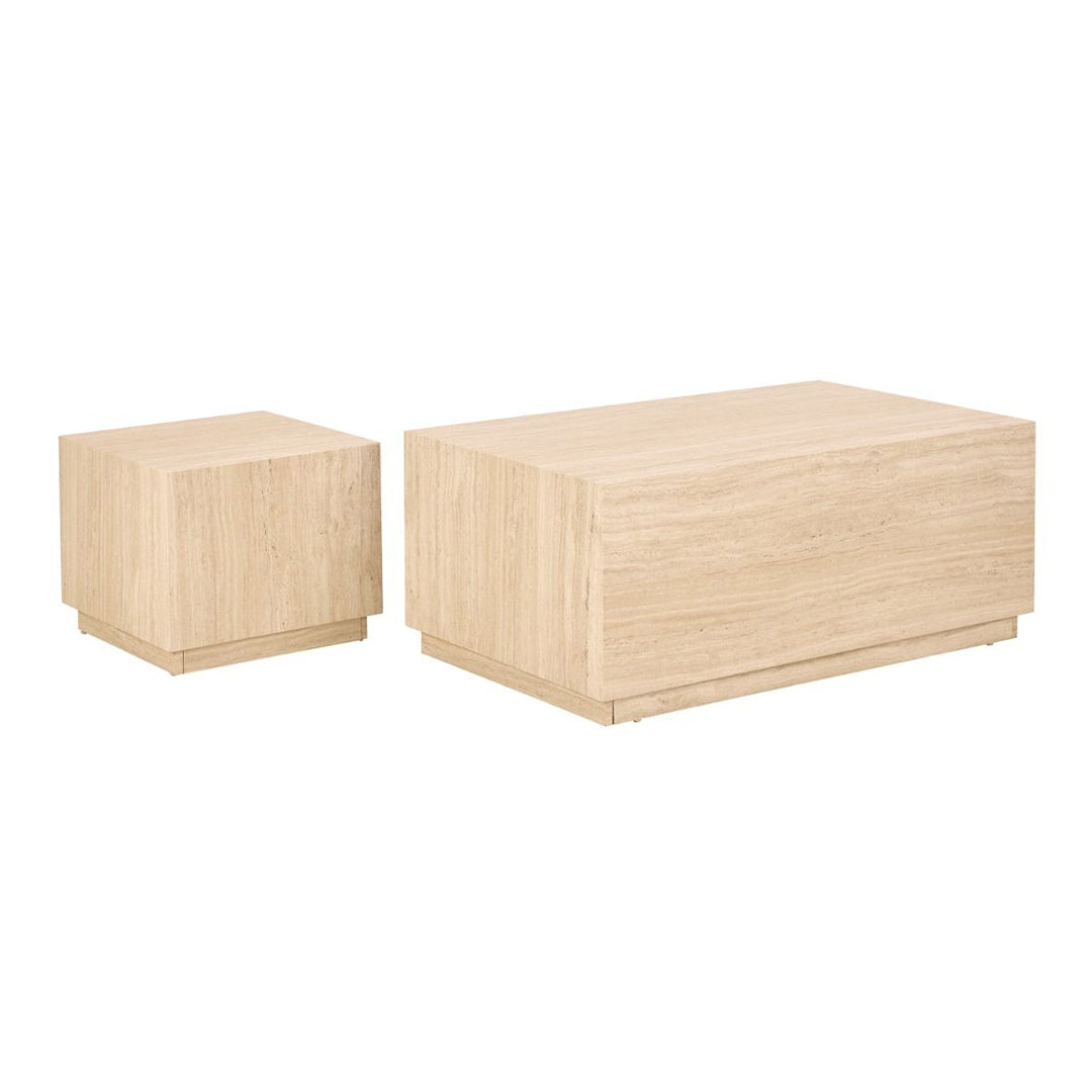 Wooden Coffee Tables in Set Of 2 Rectangular - Dice