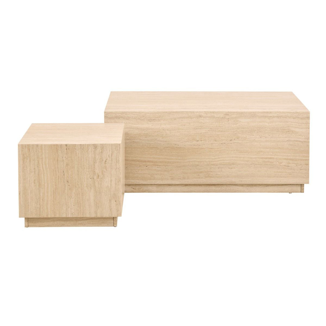 Wooden Coffee Tables in Set Of 2 Rectangular - Dice