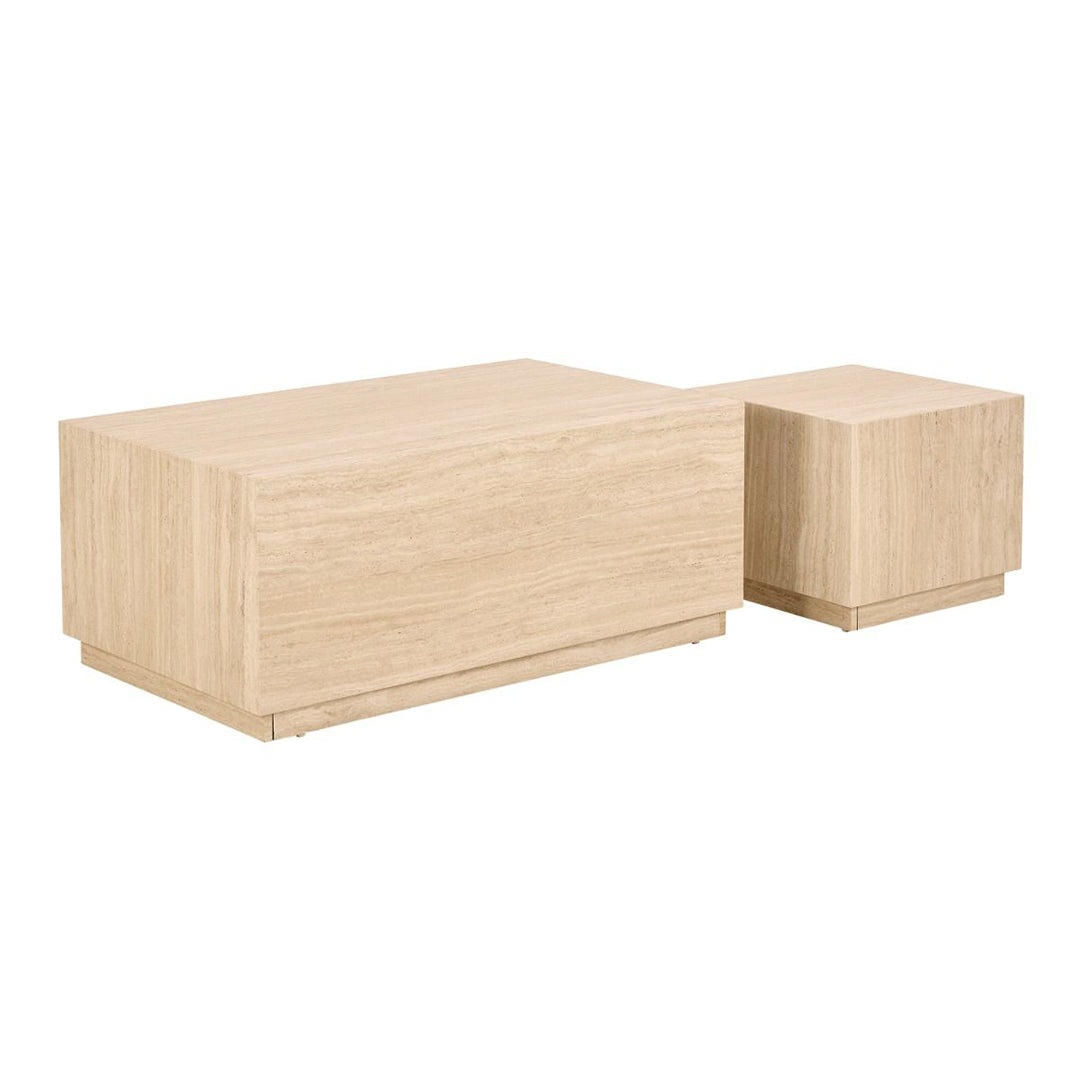 Wooden Coffee Tables in Set Of 2 Rectangular - Dice