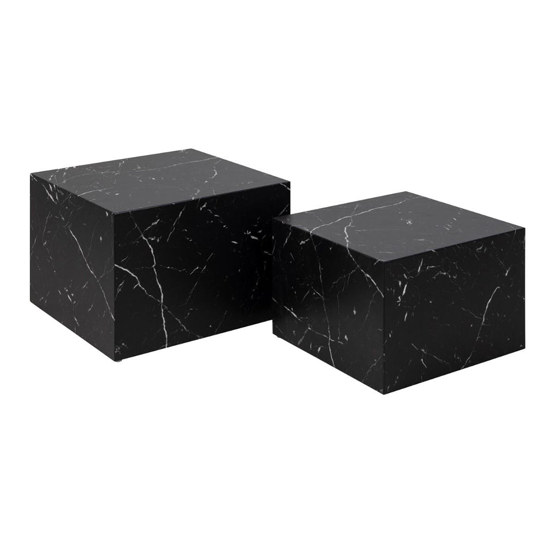 Wooden Coffee Tables in Set Of 2 Square - Dice