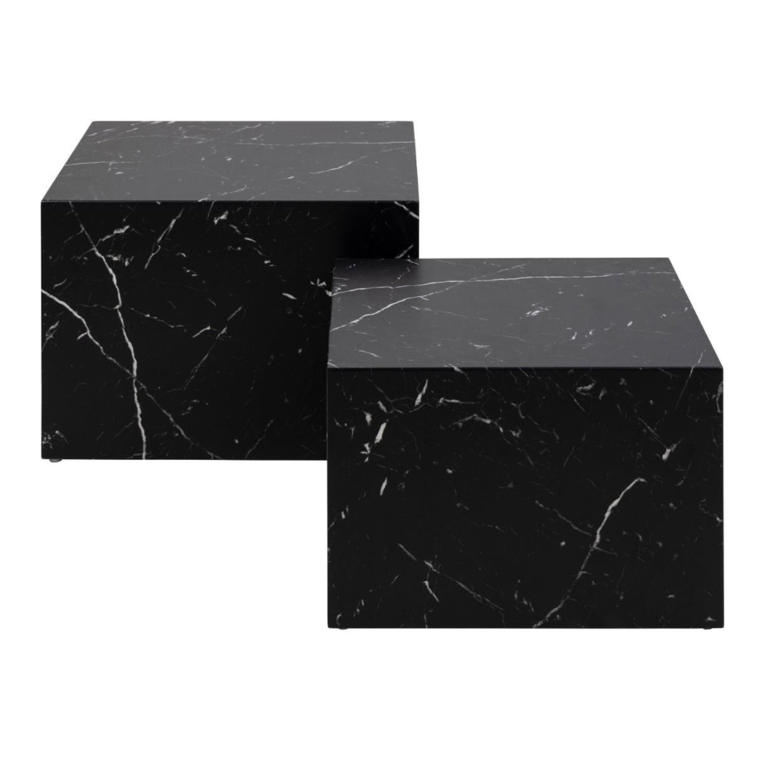 Wooden Coffee Tables in Set Of 2 Square - Dice