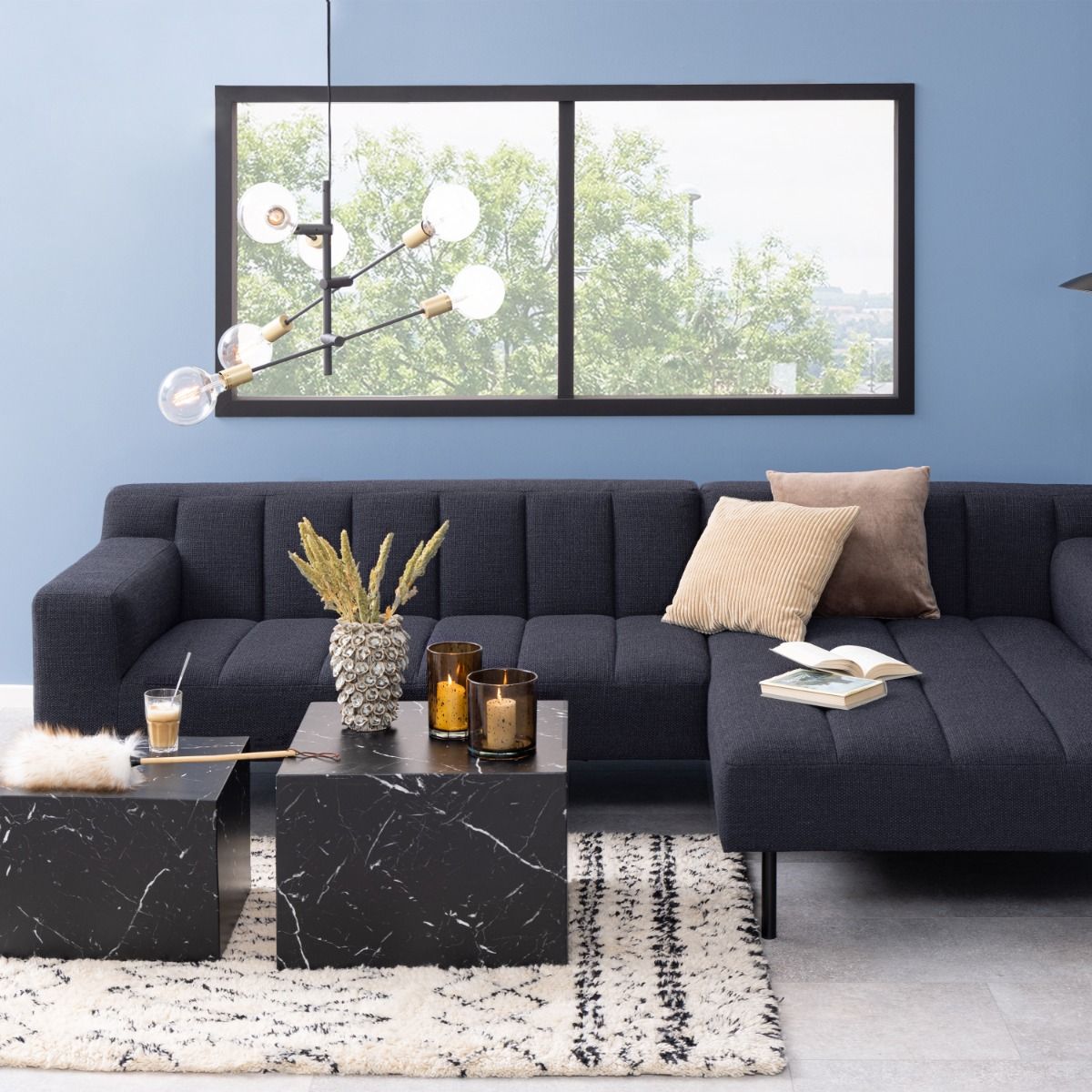 Wooden Coffee Tables in Set Of 2 Square - Dice