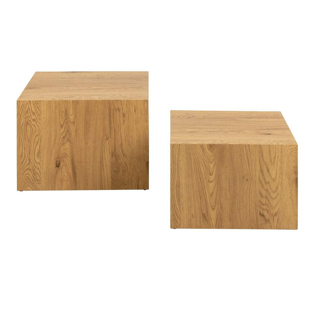 Wooden Coffee Tables in Set Of 2 Square - Dice