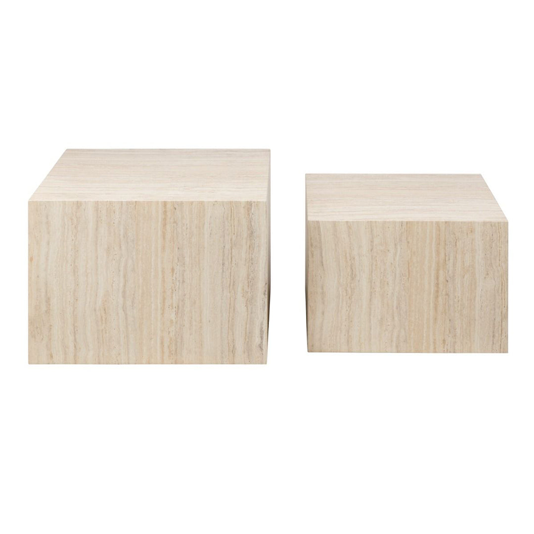 Wooden Coffee Tables in Set Of 2 Square - Dice