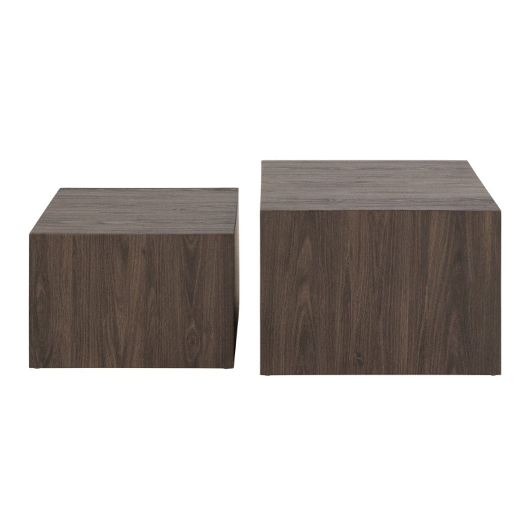 Wooden Coffee Tables in Set Of 2 Square - Dice