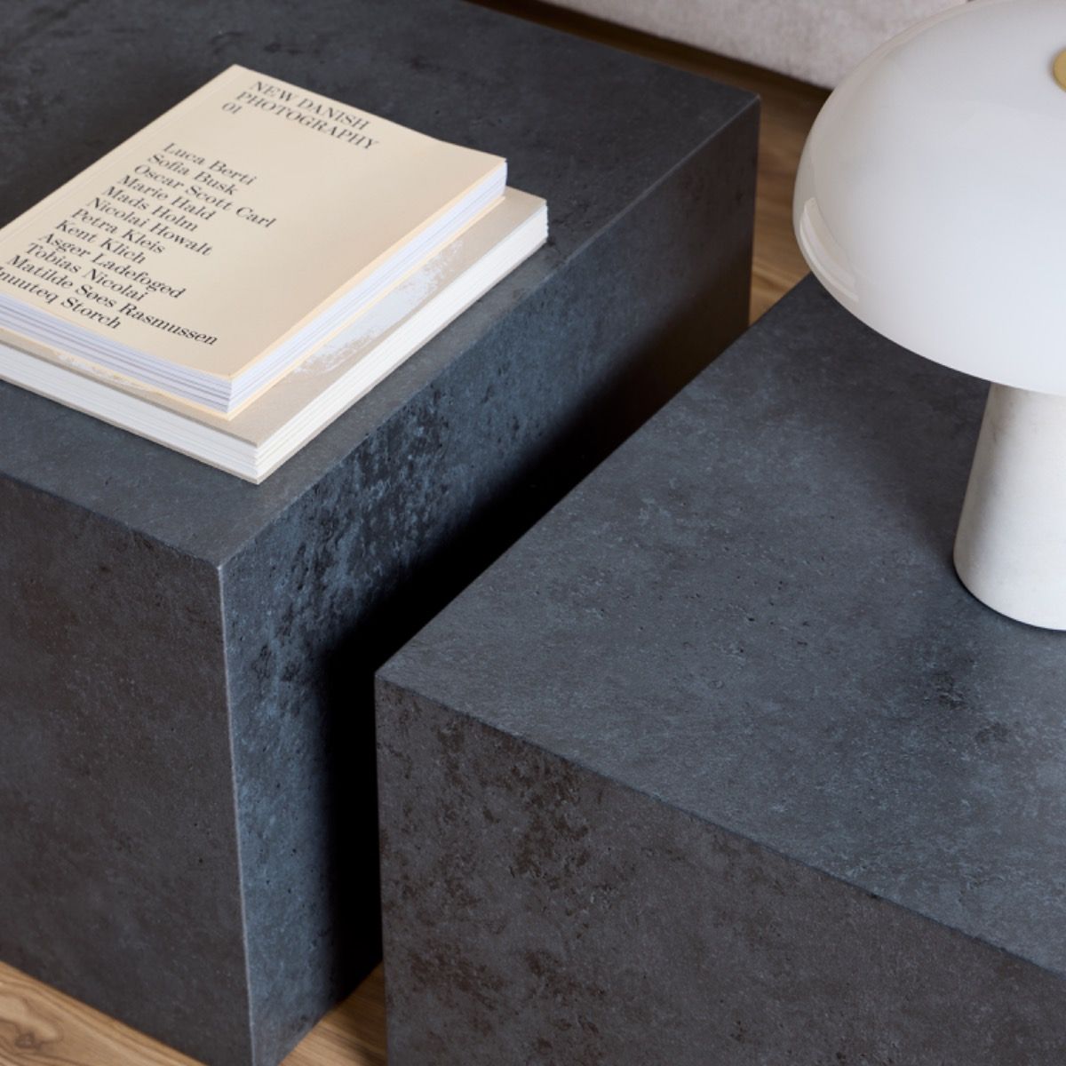 Wooden Coffee Tables in Set Of 2 Square - Dice