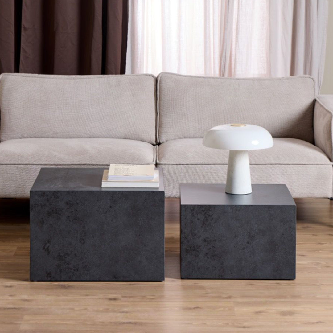 Wooden Coffee Tables in Set Of 2 Square - Dice