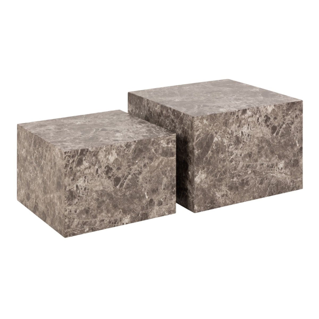 Wooden Coffee Tables in Set Of 2 Square - Dice