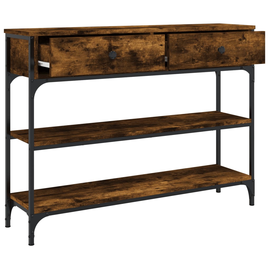 Wooden Console Table 100cm Wide With 2 Drawers - Vantage Home